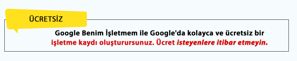 Google Benim İşletmem Kayıt ve İşletme Ekleme Nasıl Yapılır? 2