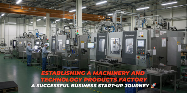 Establishing A Machinery And Technology Products Factory A Successful Business Start Up Journey görseli