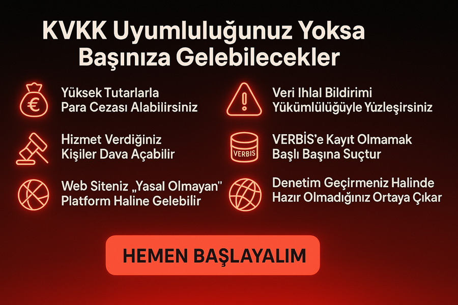 KVKK, izin, çerez ve gizlilik yönetimi