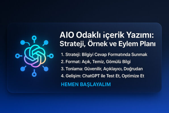 SEO Yerine AIO mu? Yapay Zekâ Uyumlu İçerikler Nasıl Öne Çıkıyor? 1 AIO ile SEO Arasındaki 4 Temel Fark