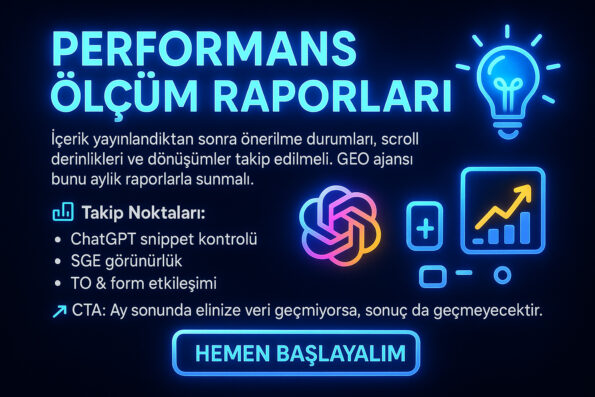 En İyi GEO Ajansı Nasıl Seçilir? Web Sitenizi Üretken Motor için Optimize Etmenin Yolu 1 GEO Ajansı Seçerken Nelere Dikkat Edilmeli?