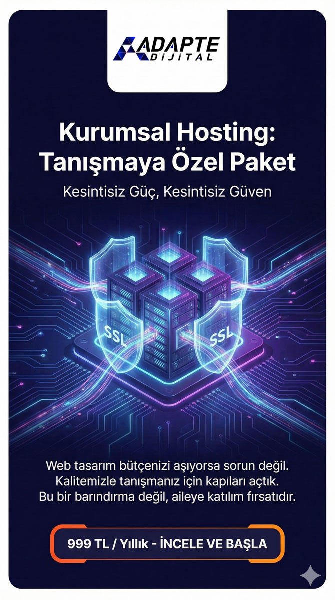 Kurumsal Hosting/Kurumsal Web Hosting: Tanışmaya Özel Paket 3 Kurumsal Hosting/Kurumsal Web Hosting: Tanışmaya Özel Paket - Görsel 3
