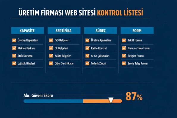 Üretim Sektörü İçin Web Sitesi