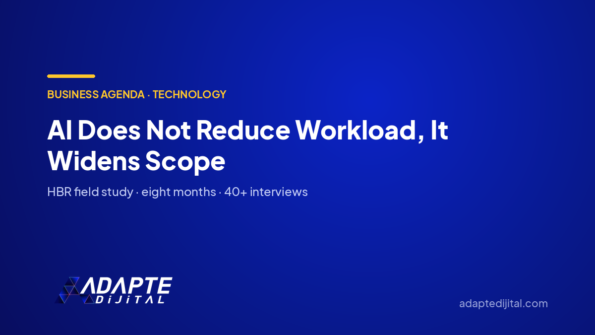 AI Does Not Reduce Workload, It Widens Scope — Adapte Dijital cover image