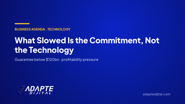 What Slowed Is the Commitment, Not the Technology — Adapte Dijital cover image