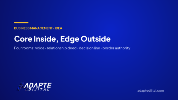 Core Inside, Edge Outside — Adapte Dijital cover image