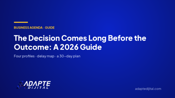 The Decision Comes Long Before the Outcome: A 2026 Guide — Adapte Dijital cover image