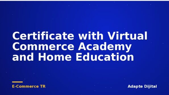 Certificate with Virtual Commerce Academy and Home Education