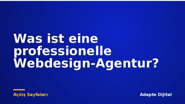 Was ist eine professionelle Webdesign-Agentur?