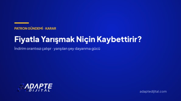 Fiyatla Yarışmak Niçin Kaybettirir? — Adapte Dijital kapak görseli