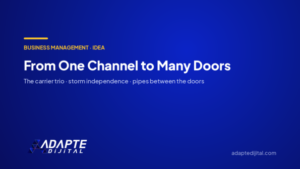 From One Channel to Many Doors: The Order of the Transition — Adapte Dijital cover image