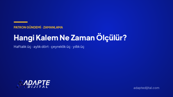 Hangi Kalem Ne Zaman Ölçülür? — Adapte Dijital kapak görseli