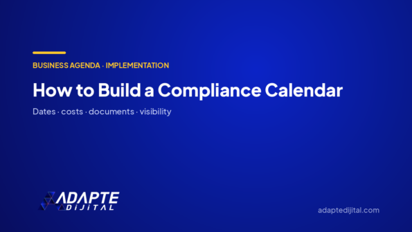 How to Build a Compliance Calendar — Adapte Dijital cover image