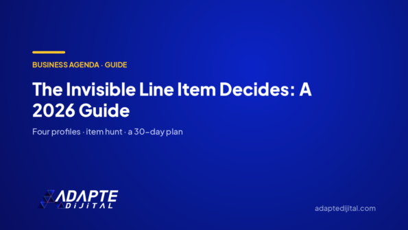 The Invisible Line Item Decides: A 2026 Guide — Adapte Dijital cover image