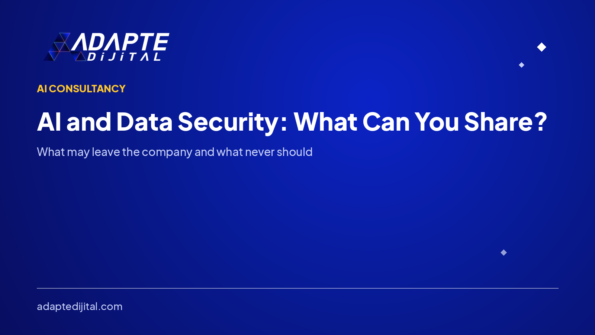 AI and Data Security: What Can You Share? — Adapte Dijital kapak görseli