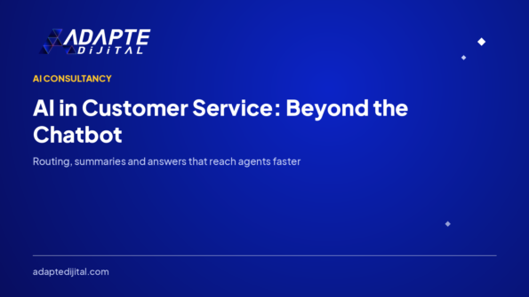 AI in Customer Service: Beyond the Chatbot — Adapte Dijital kapak görseli
