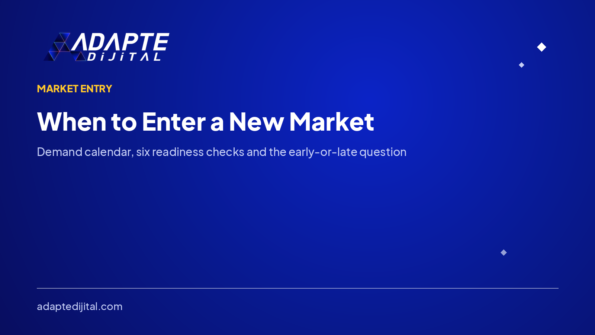 When to Enter a New Market: Timing the Launch — Adapte Dijital cover image