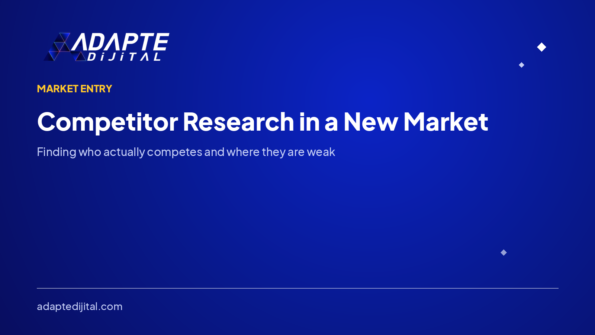 Competitor Research in a New Market: Finding Who Really Competes — Adapte Dijital cover image