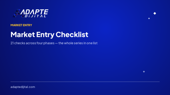 Market Entry Checklist — Adapte Dijital cover image