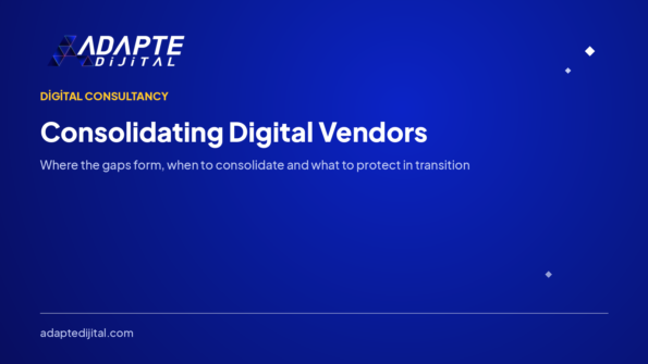 Consolidating Digital Vendors Under One Team — Adapte Dijital kapak görseli