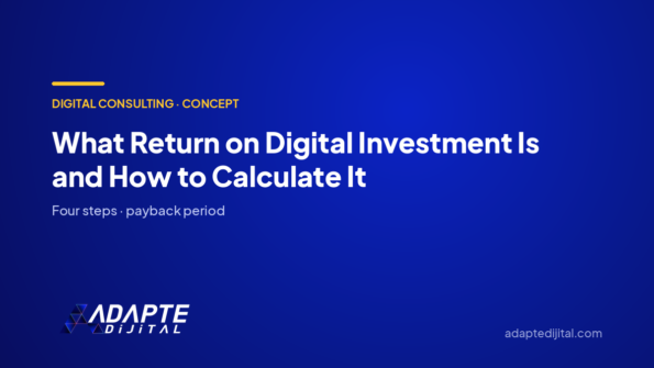 What Return on Digital Investment Is and How to Calculate It — Adapte Dijital cover image