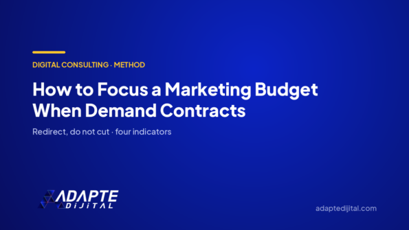 How to Focus a Marketing Budget When Demand Contracts — Adapte Dijital cover image