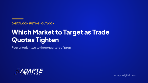 Which Market to Target as Trade Quotas Tighten — Adapte Dijital cover image