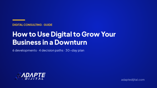 How to Use Digital to Grow Your Business in a Downturn — Adapte Dijital cover image