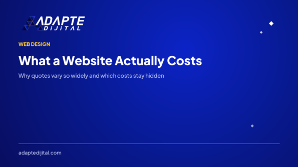What a Website Costs — Adapte Dijital cover image