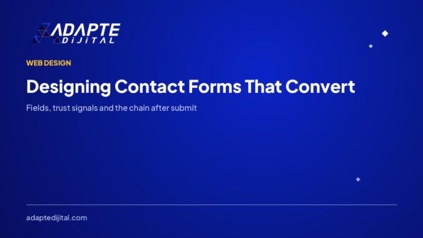Contact Form Design — Adapte Dijital cover image