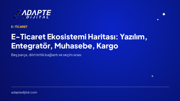 E-Ticaret Ekosistemi Haritası: Yazılım, Entegratör, Muhasebe, Kargo