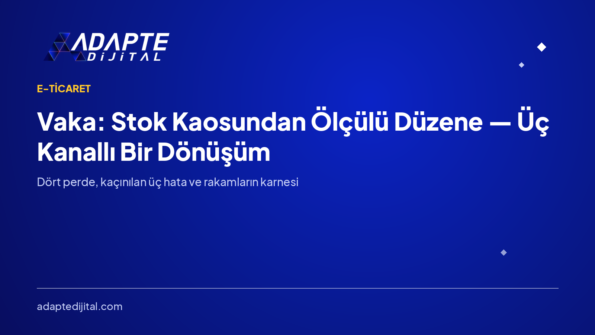 Vaka: Stok Kaosundan Ölçülü Düzene — Üç Kanallı Bir Dönüşüm