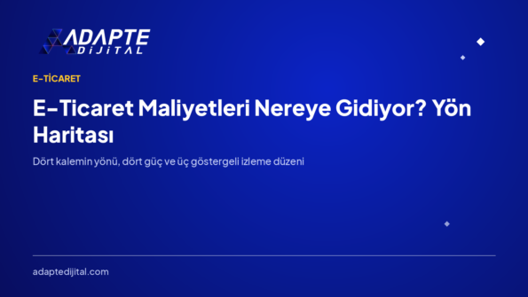 E-Ticaret Maliyetleri Nereye Gidiyor? Yön Haritası