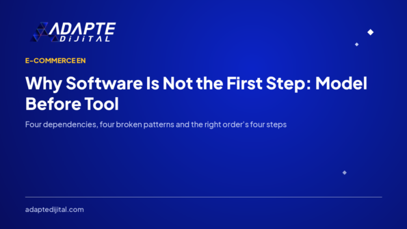 Why Software Is Not the First Step: Model Before Tool