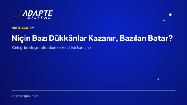 Niçin Bazı Dükkânlar Kazanır, Bazıları Batar? — Adapte Dijital kapak görseli