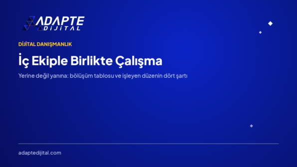 İç Ekiple Birlikte Çalışma: Yerine Değil, Yanına — Adapte Dijital kapak görseli