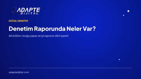 Denetim Raporunda Neler Var? Madde Madde İçerik Dökümü — Adapte Dijital kapak görseli