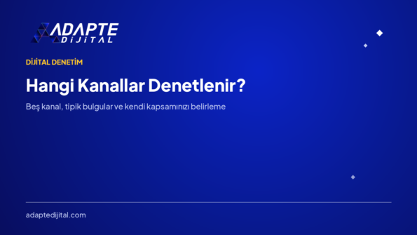 Hangi Kanallar Denetlenir? Dijital Varlık Haritası — Adapte Dijital kapak görseli