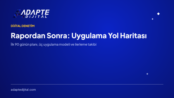 Rapordan Sonra: Bulguları Uygulama Yol Haritası — Adapte Dijital kapak görseli