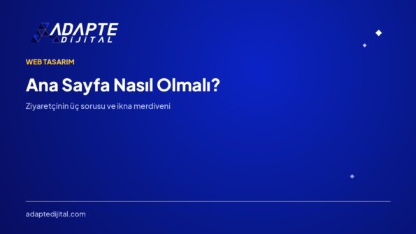 Ana Sayfa Nasıl Olmalı? — Adapte Dijital kapak görseli