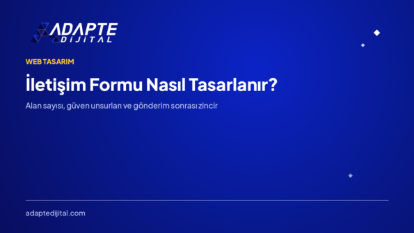 İletişim Formu Tasarımı — Adapte Dijital kapak görseli
