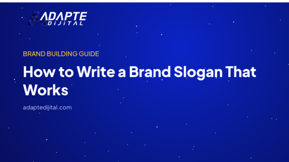 How to Write a Brand Slogan That Works — Adapte Dijital kapak görseli