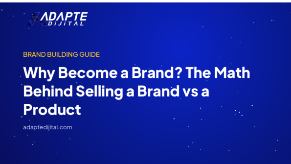 Why Become a Brand? The Math Behind Selling a Brand vs a Product — Adapte Dijital kapak görseli