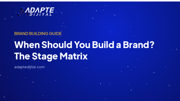 When Should You Build a Brand? The Stage Matrix — Adapte Dijital kapak görseli