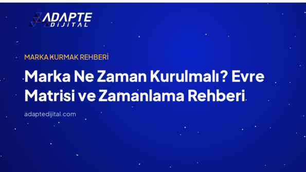 Marka Ne Zaman Kurulmalı? Evre Matrisi ve Zamanlama Rehberi — Adapte Dijital kapak görseli