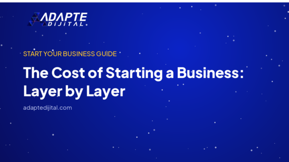 The Cost of Starting a Business: Layer by Layer — Adapte Dijital kapak görseli