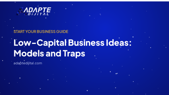 Low-Capital Business Ideas: Models and Traps — Adapte Dijital kapak görseli