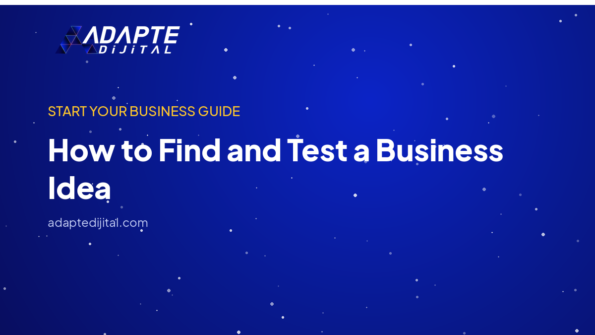 How to Find and Test a Business Idea — Adapte Dijital kapak görseli