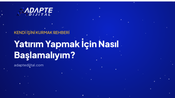 Yatırım Yapmak İçin Nasıl Başlamalıyım? — Adapte Dijital kapak görseli