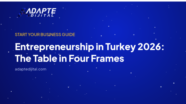 Entrepreneurship in Turkey 2026: The Table in Four Frames — Adapte Dijital kapak görseli